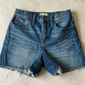 Madewell High Rise Denim Shorts